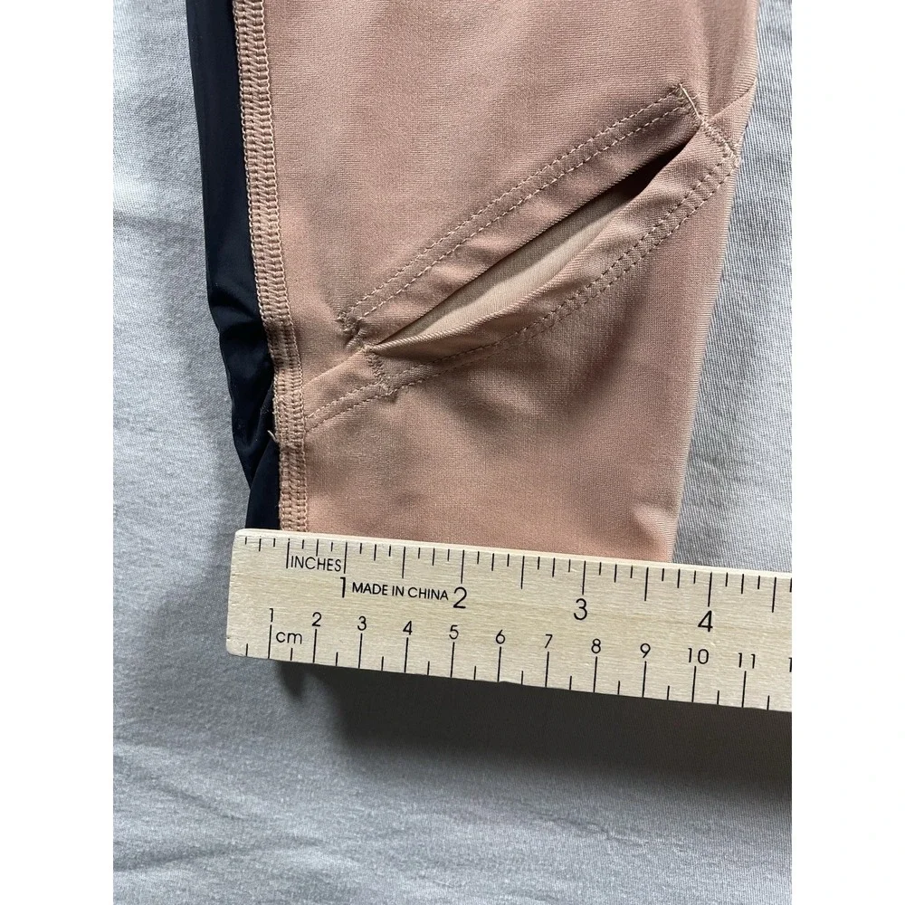 Nike Leggings Women's Dri-Fit Stretch Multicolor Ankle Athleisure Peach Sz S